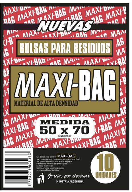 Paquete residuos alta densidad 50 × 70