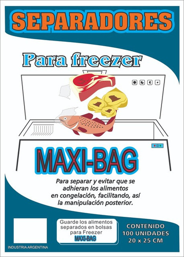 Paquete de separadores para freezer