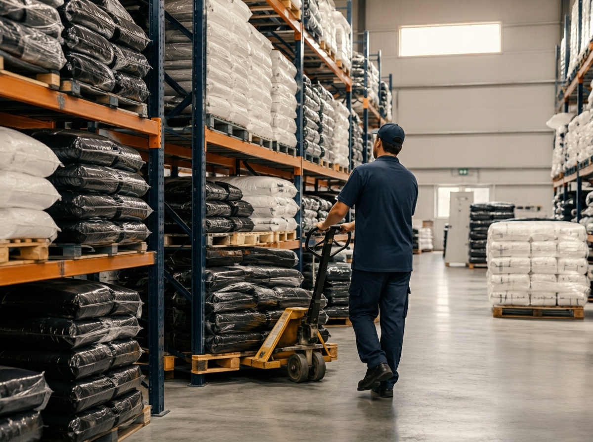 Depósito de Maxibag con stock de bolsas